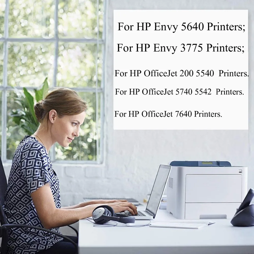 Сменный чернильный картридж 62XL для принтеров HP 62 XL Envy 5640 OfficeJet 200 5540 5740 5542