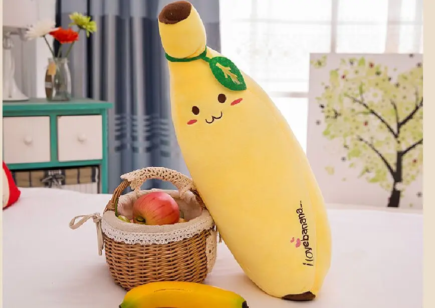 

new style stuffed plush toy about 50cm yellow banana very soft pillow sofa cushion Christmas gift s2445