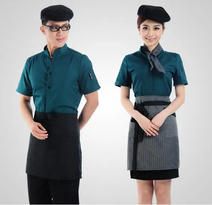 Male/Female Summer clothes for restaurant/cookie shop/coffee bar/bakery uniform | Безопасность и защита