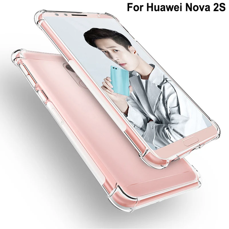 Чехол для Huawei Nova 2S Capa мягкие прозрачные чехлы из термополиуретана подушка