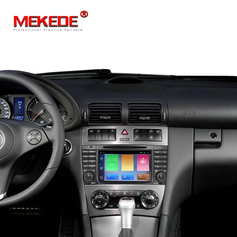 MEKEDE Android 9,1 2+ 32G 2 DIN автомобильный DVD gps для Mercedes/Benz W203 W209 W219 A-Class A160 C-Class C180 C200 CLK200 Радио стерео