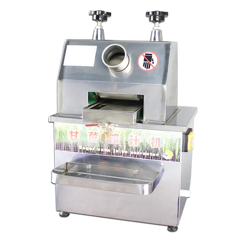 

Commercial Cane juice Squeezer Stainless Steel Sugarcane Squeezing Machine 750W Vertical-type Cane Crusher