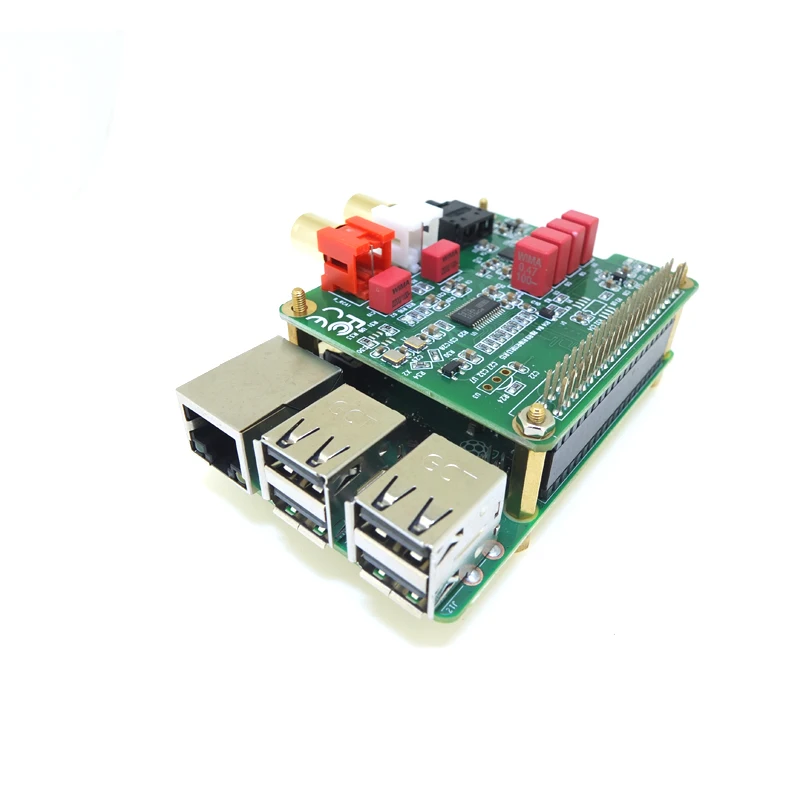 Raspberry Pi DAC Плата расширения PCM5122 HIFI аудио модуль совместимый w/Raspberry Pi 3 Model B+(Plus), 3B, 2B, B