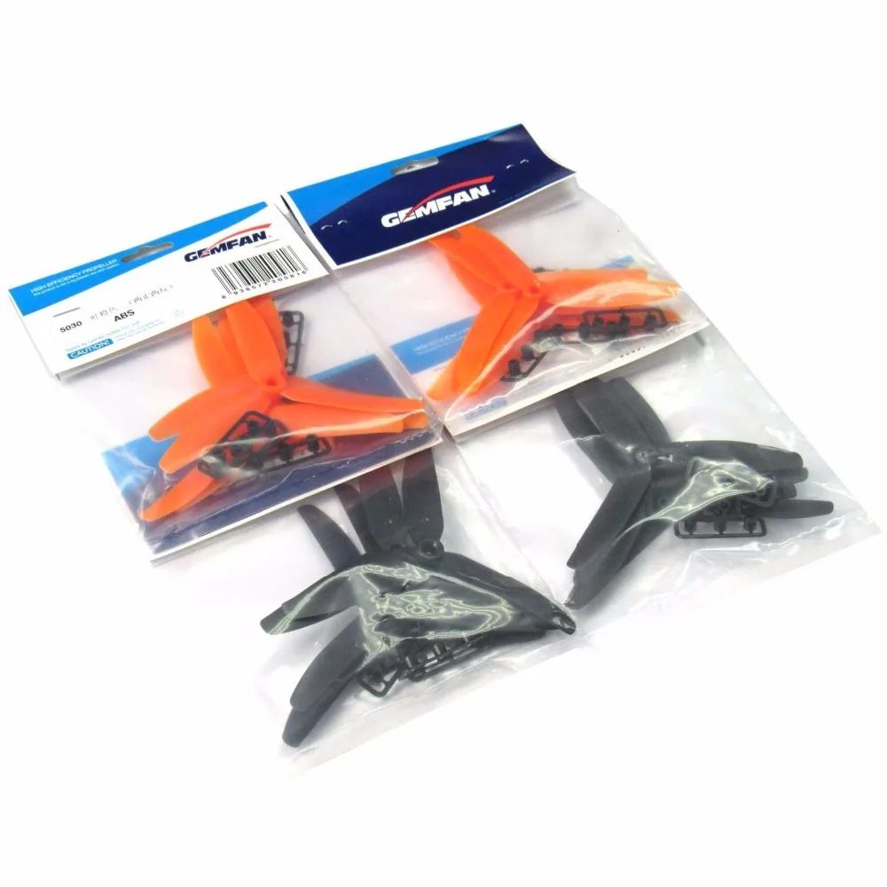 3-лопастной пропеллер Gemfan 5030 ABS 8 пар пропеллеров для мини-квадрокоптера FPV 250-300