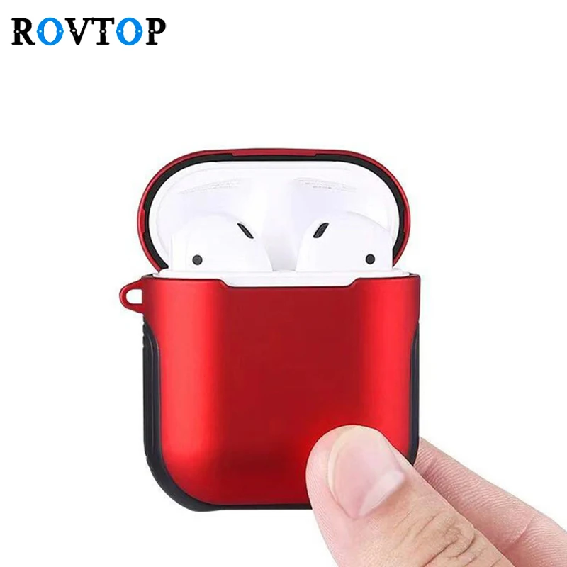 Rovtop силиконовый наушник Дело Box для Apple AirPods чехол Беспроводной Bluetooth наушники Air