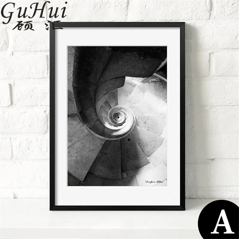 Ретро черно-белая архитектурная Статуя Свободы лестница колокольчик