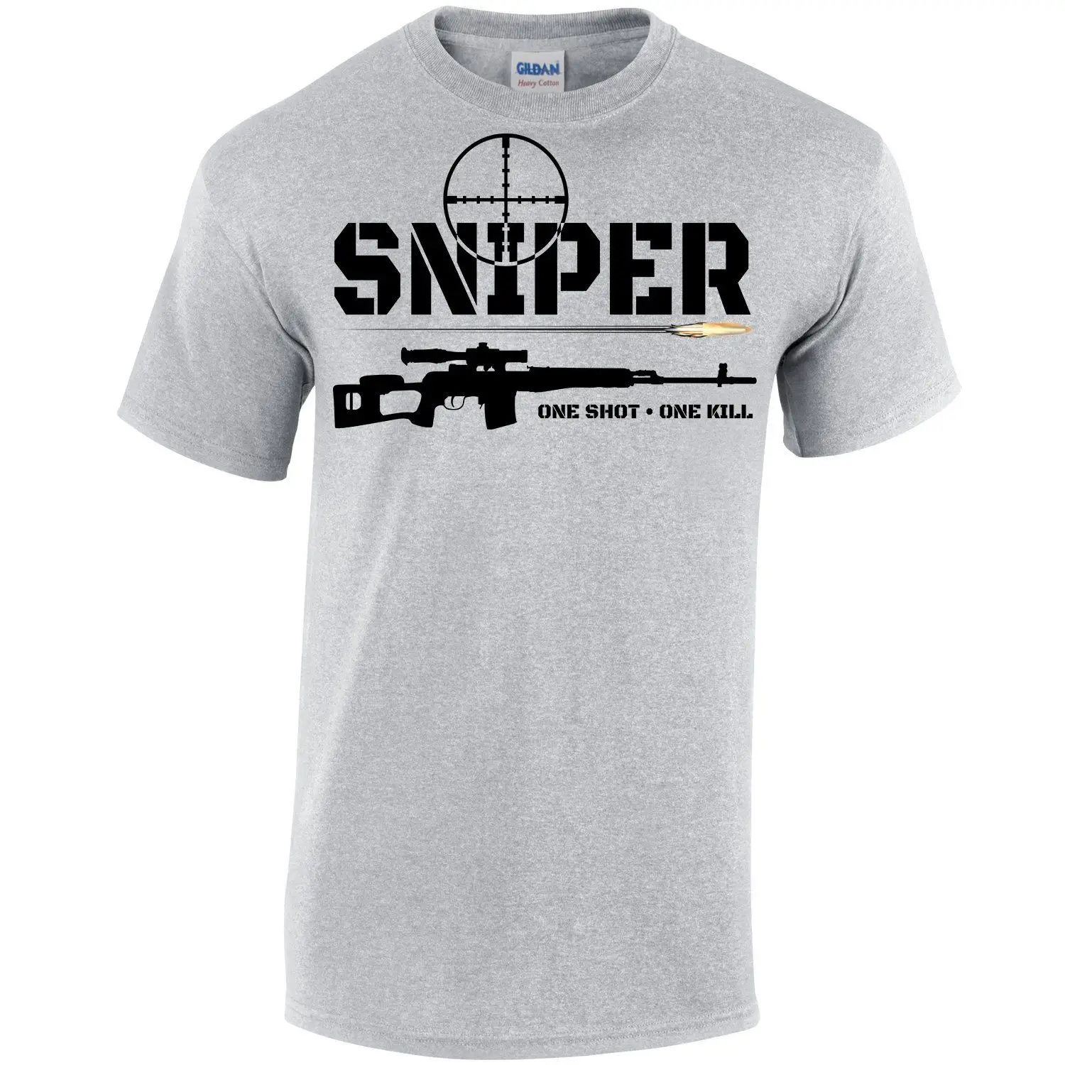 

SNIPER SHOT KILL Printed T-Shirt