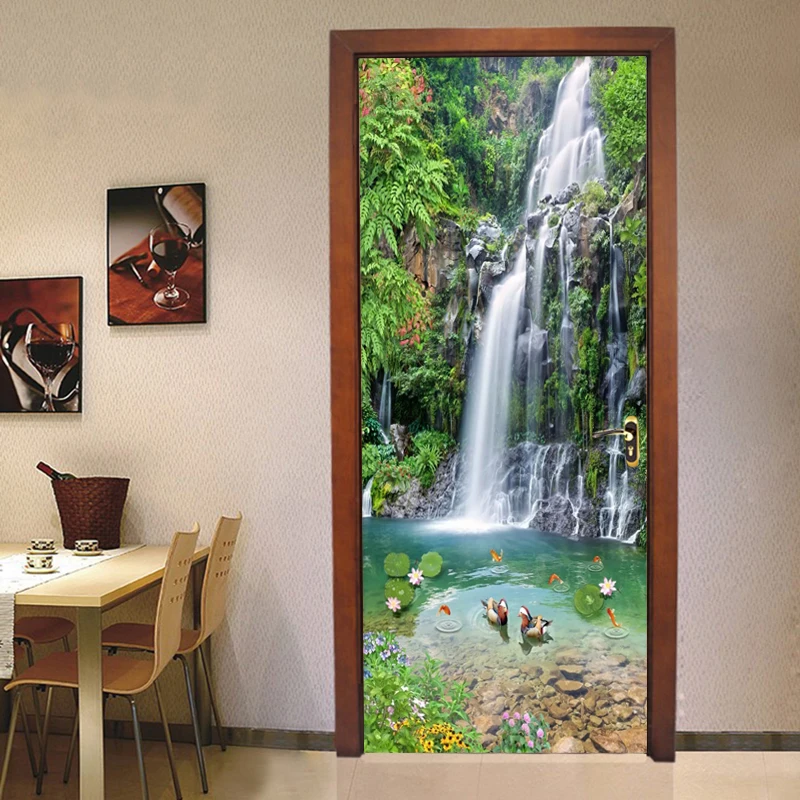 Фотообои 3D фрески для гостиной кабинета двери пожилых домашний декор