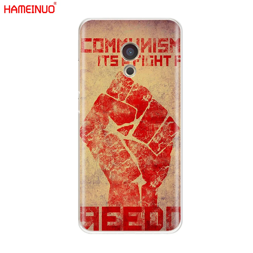 HAMEINUO Советского Союза СССР для фотосъемки в стиле гранж с изображением флага крышка чехол для телефона для Meizu M6 M5 M5S M2 M3 M3S MX4 MX5 MX6 PRO 6 5 U10 U20 note plus