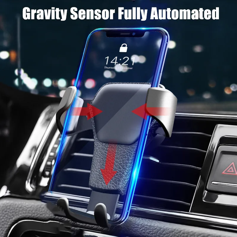 Универсальный автомобильный держатель для телефона Gravity Car Air Vent Mount In Iphone X 8 samsung