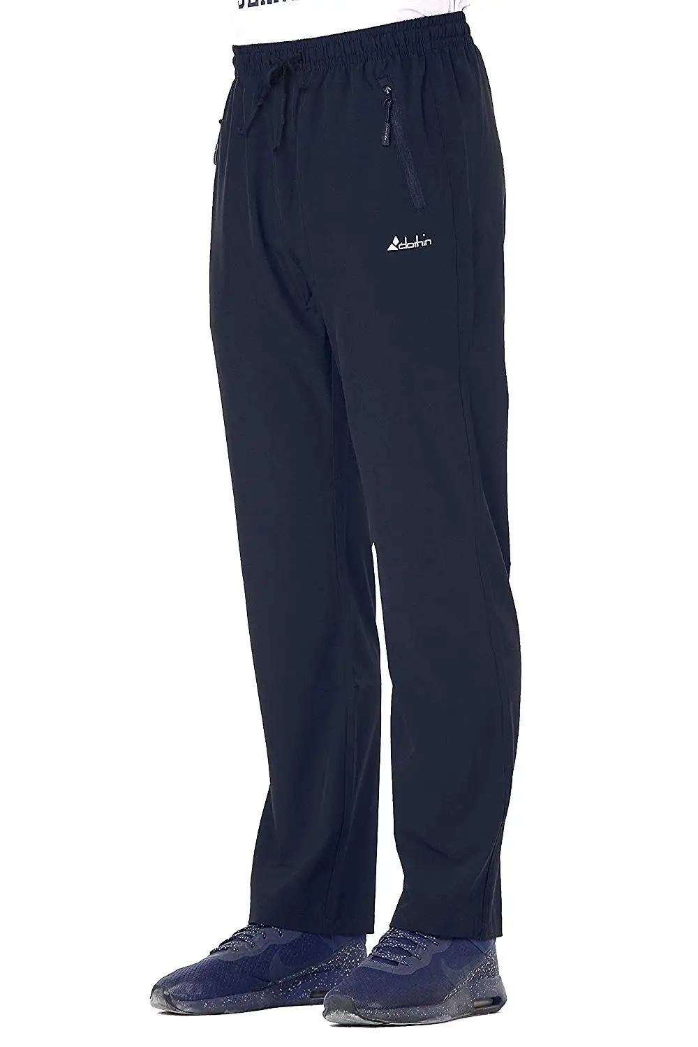 BLUE (US SIZE) Мужские быстросохнущие легкие брюки эластичный пояс удобные спортивные штаны CP13209M@ обычный и американский размер - Цвет: BLUE (US SIZE)