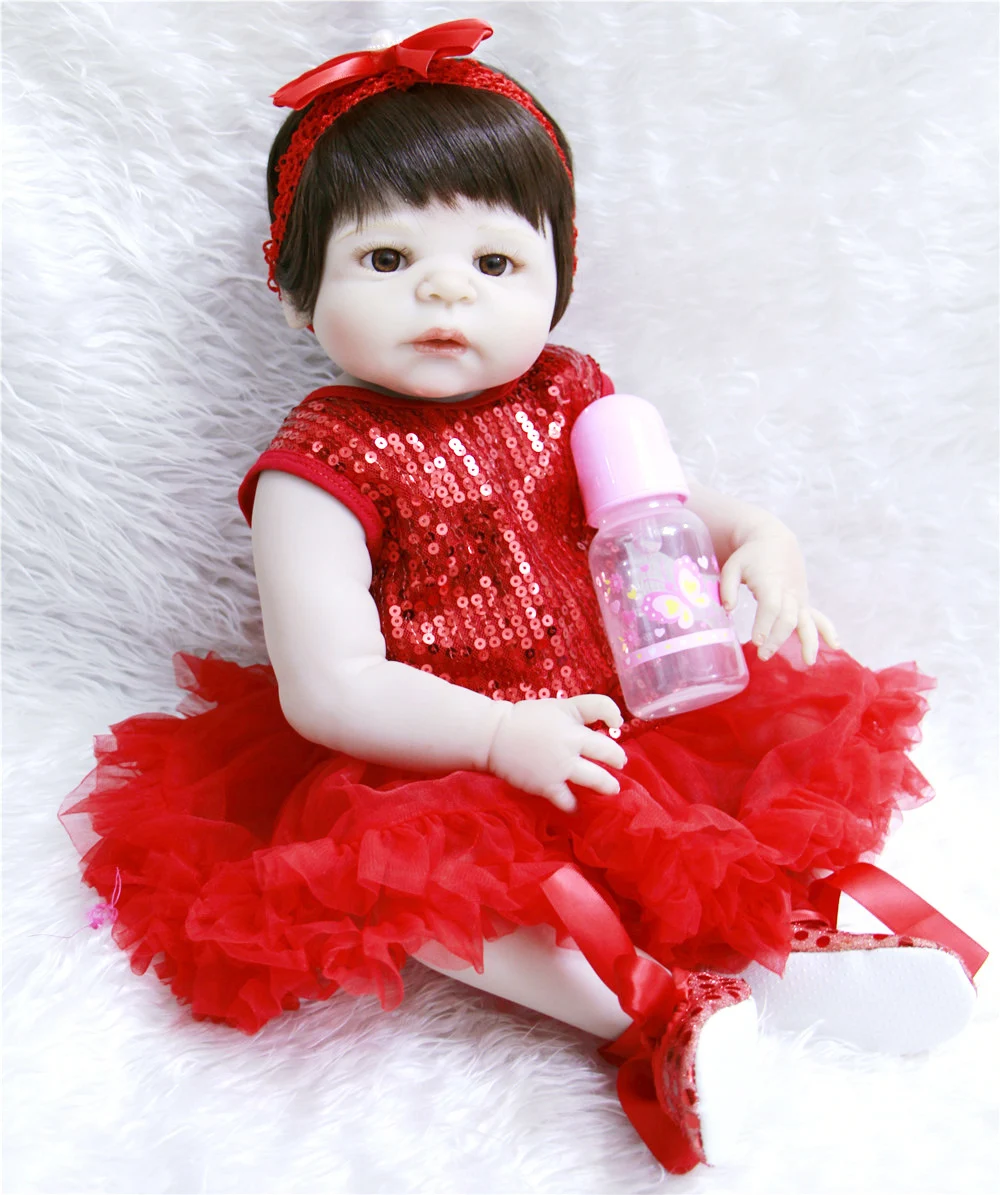 NPK 23 &quotвсего тела силикона Reborn Baby принцесса кукла игрушка купаться играть дома