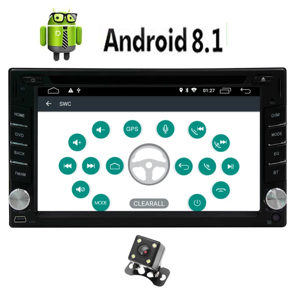 2 Din Android 8 1 Стерео gps навигации в тире головного устройства емкостный мультитач