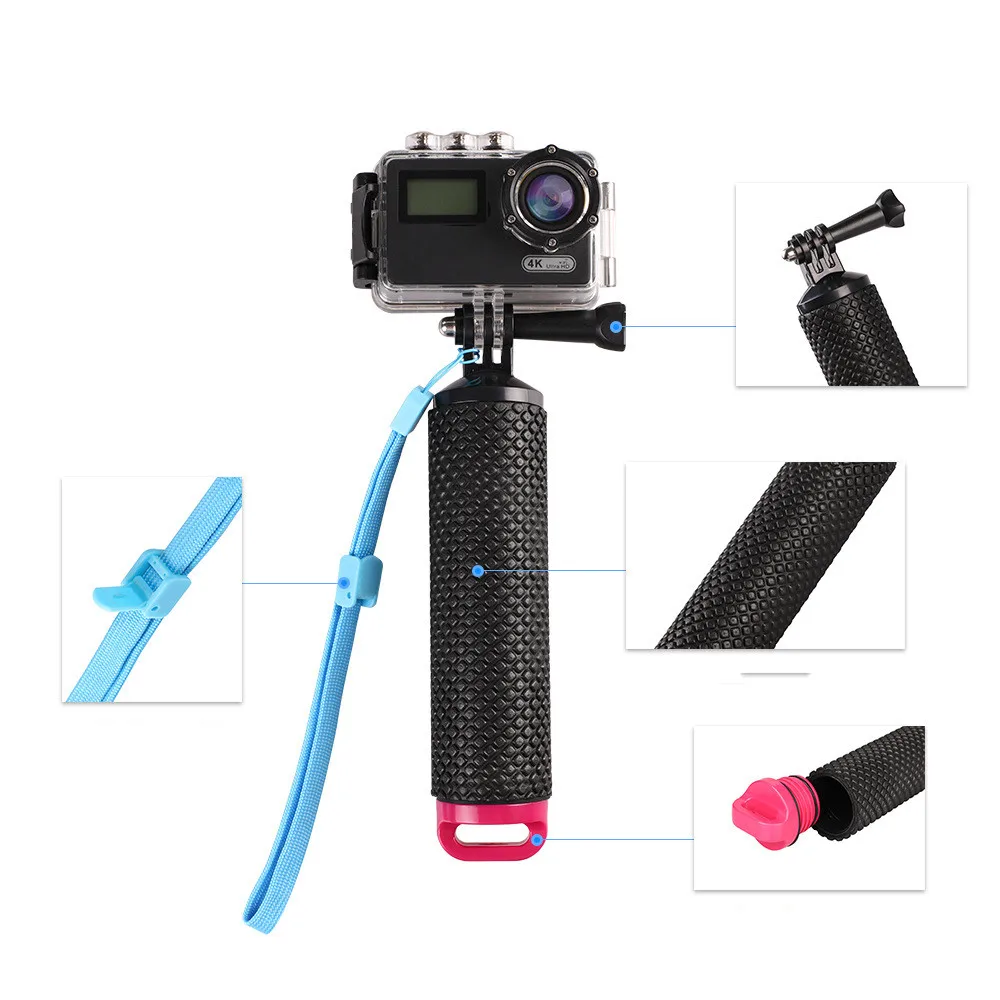 Поплавок рукоятка плавучий стержень палка монопод Штатив для Gopro Go Pro Hero 5 4 3 Xiaomi Xiomi Yi 2 4 K 4 K Экшн-камера