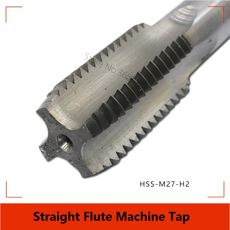 2шт HSS M27 Прямой Флейта машина Tap H2 M27x1 M27X1.5 M27X2 M27X3 коснитесь бит высокая скорость