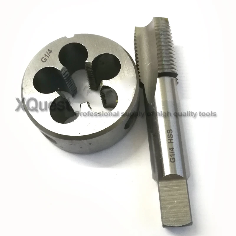 Набор резьбовых кранов и штампов XQuest G1/8 G1/4 G3/8 G1/2 прямые круглые штампы для труб G