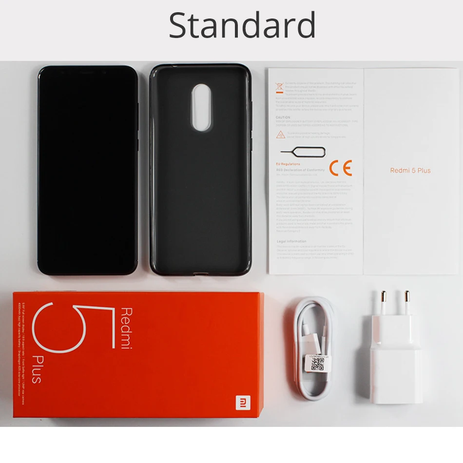 Глобальная версия Xiaomi Redmi 5 плюс 4 ГБ Оперативная память 64 Встроенная мобильного