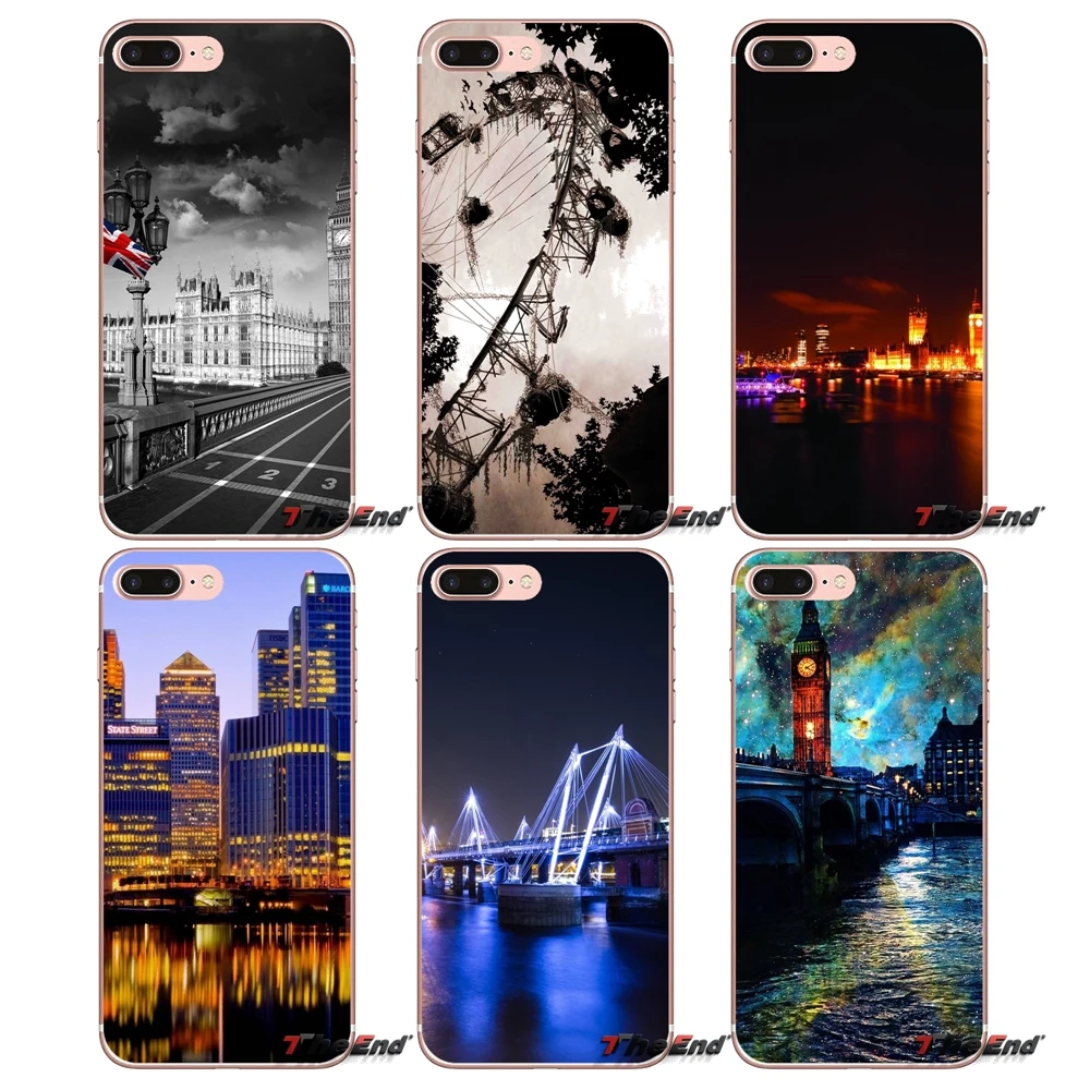 Мягкие чехлы для Sony Xperia Z Z1 Z2 Z3 Z5 compact M2 M4 M5 E3 T3 XA Aqua LG G4 G5 G3 G2 Mini Capa London Fantasy