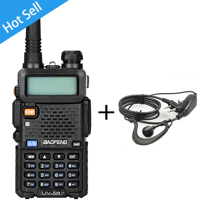 5RB10 Рация Baofeng UV5R Ham двухстороннее радио Walkie Talkie двухдиапазонный трансивер(черный - Цвет: 5RB10