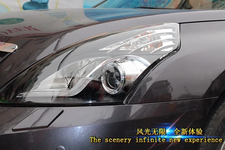 KOWELL автомобильный Стайлинг для Nissan TEANA головной светильник s 2008-2012 для Nissan TEANA светодиодный светильник Q5 bi xenon объектив HID комплект луч