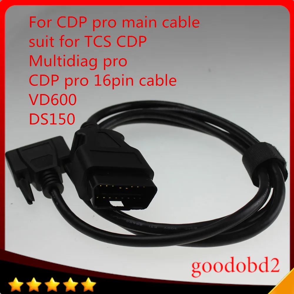 For CDP PRO obd2 16pin  main cable multidiag pro VD600 cdp+ cdp bluetooth OBDii 16 pin diagnostic tool car cables Multidiag pro