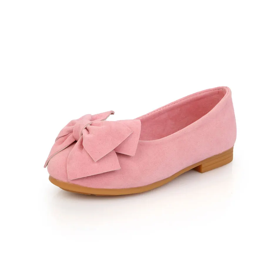 MSMAX детская обувь для девочек бархатные туфли оксфорды с узлом бабочкой детские