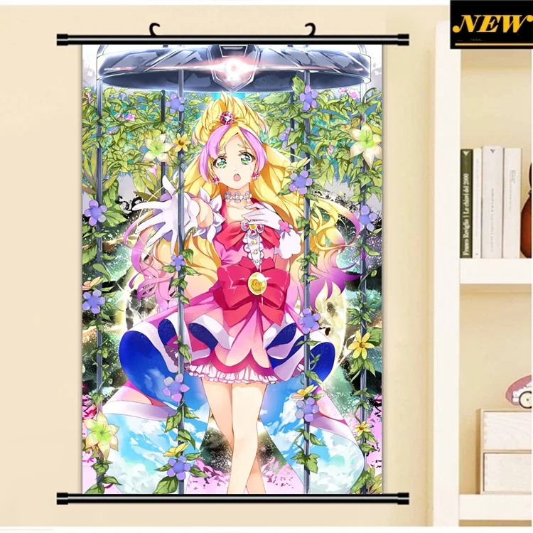 40x60 см Go! Принцесса Precure Харука Харуно вылечить Флора аниме мультфильм прокрутки