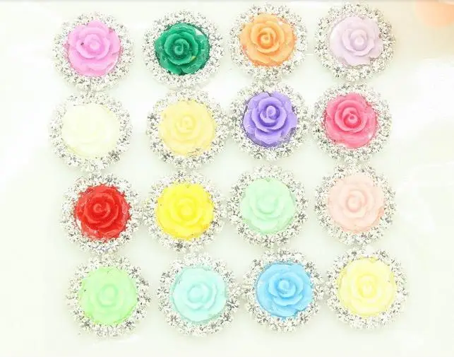 Кнопки из смолы 100 шт. жемчужные пуговицы 21 мм стразы свадебные аксессуары для