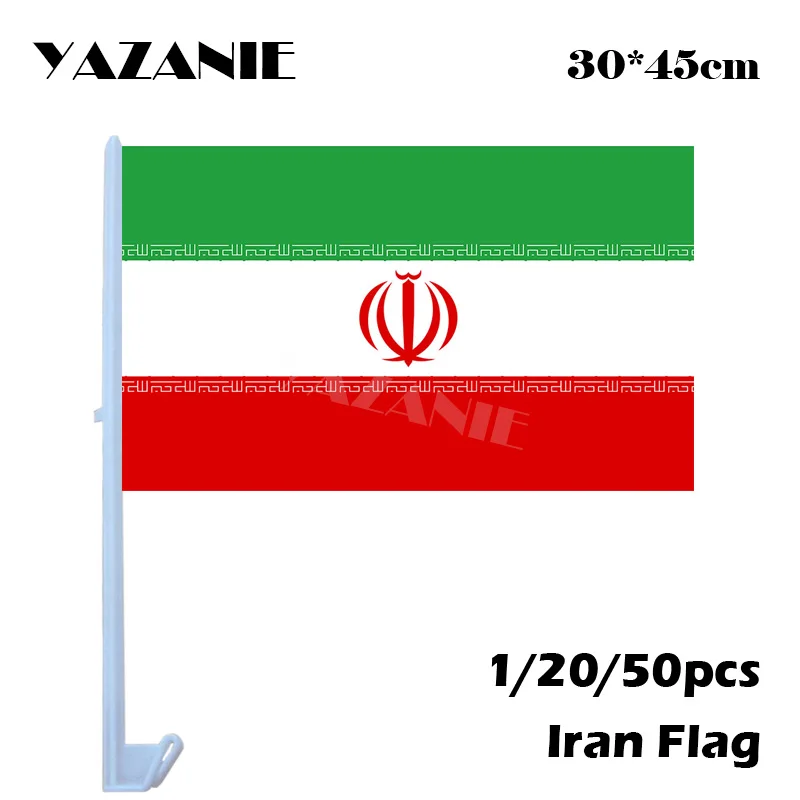 YAZANIE 30*45 см 1/20/50 шт Иран пользовательские окна автомобиля флаги и баннеры иранский