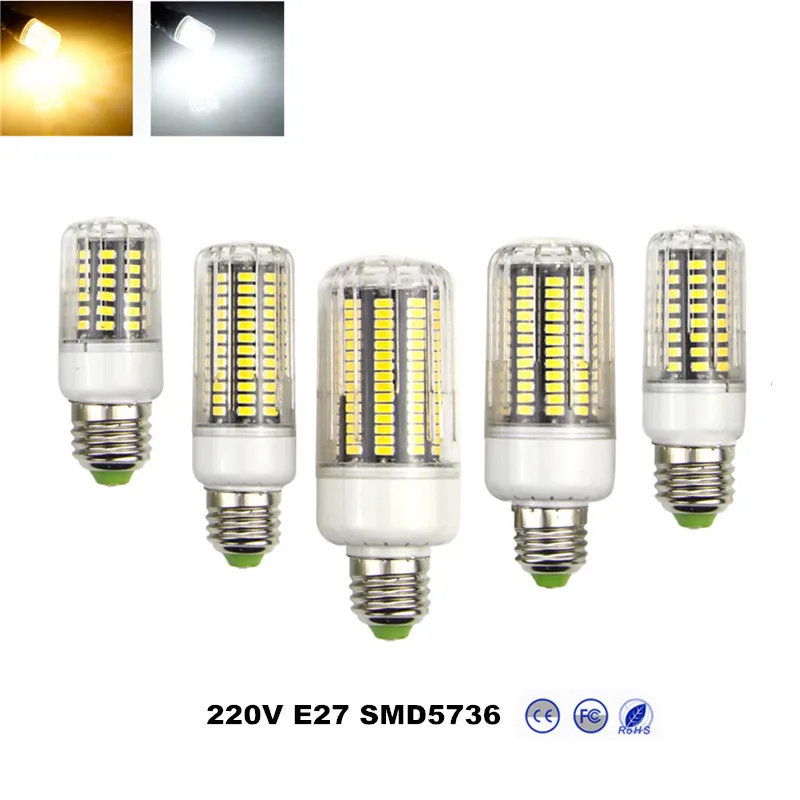 1 шт Высокое Яркость E27 SMD5736 3 Вт 5 7 9 12 15 светодиодный Светодиодная лампа Кукуруза