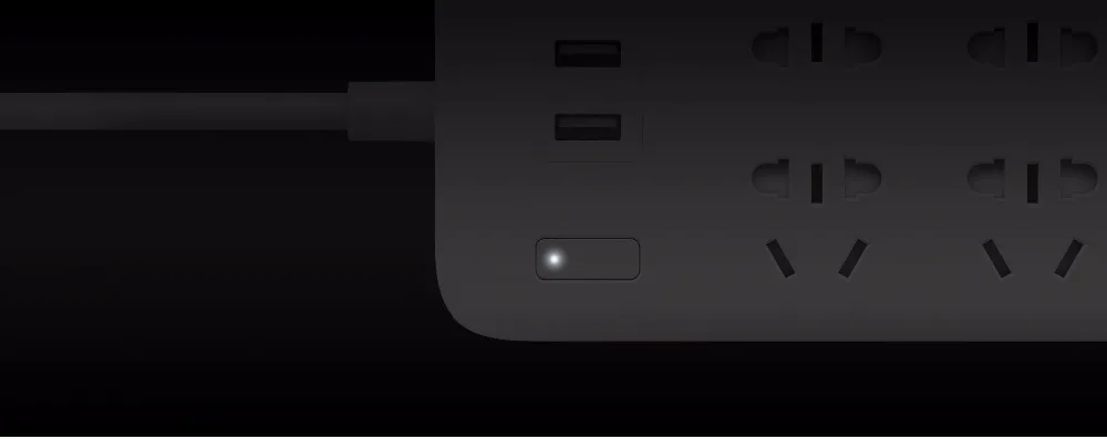 Xiao mi jia mi power Strip 2A Быстрая зарядка 3 USB удлинитель 6 стандартных розеток адаптер ЕС
