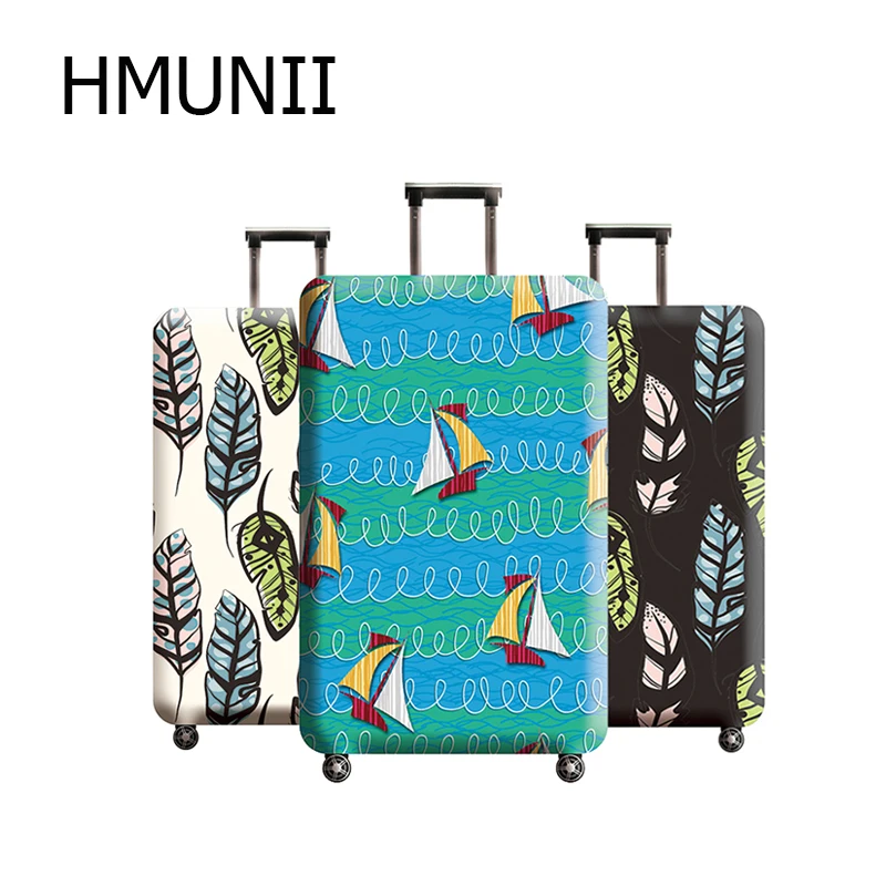 Модный защитный чехол для чемодана HMUNII эластичные Защитные чехлы чемоданов на