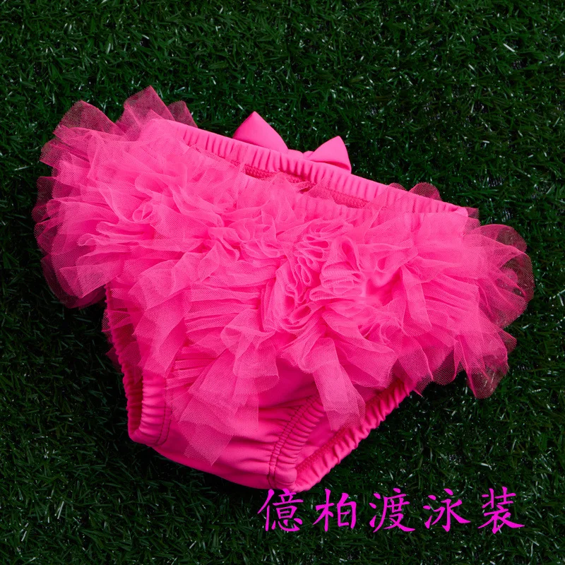 Одежда для маленьких девочек Купальники принцессы детские подгузники купания