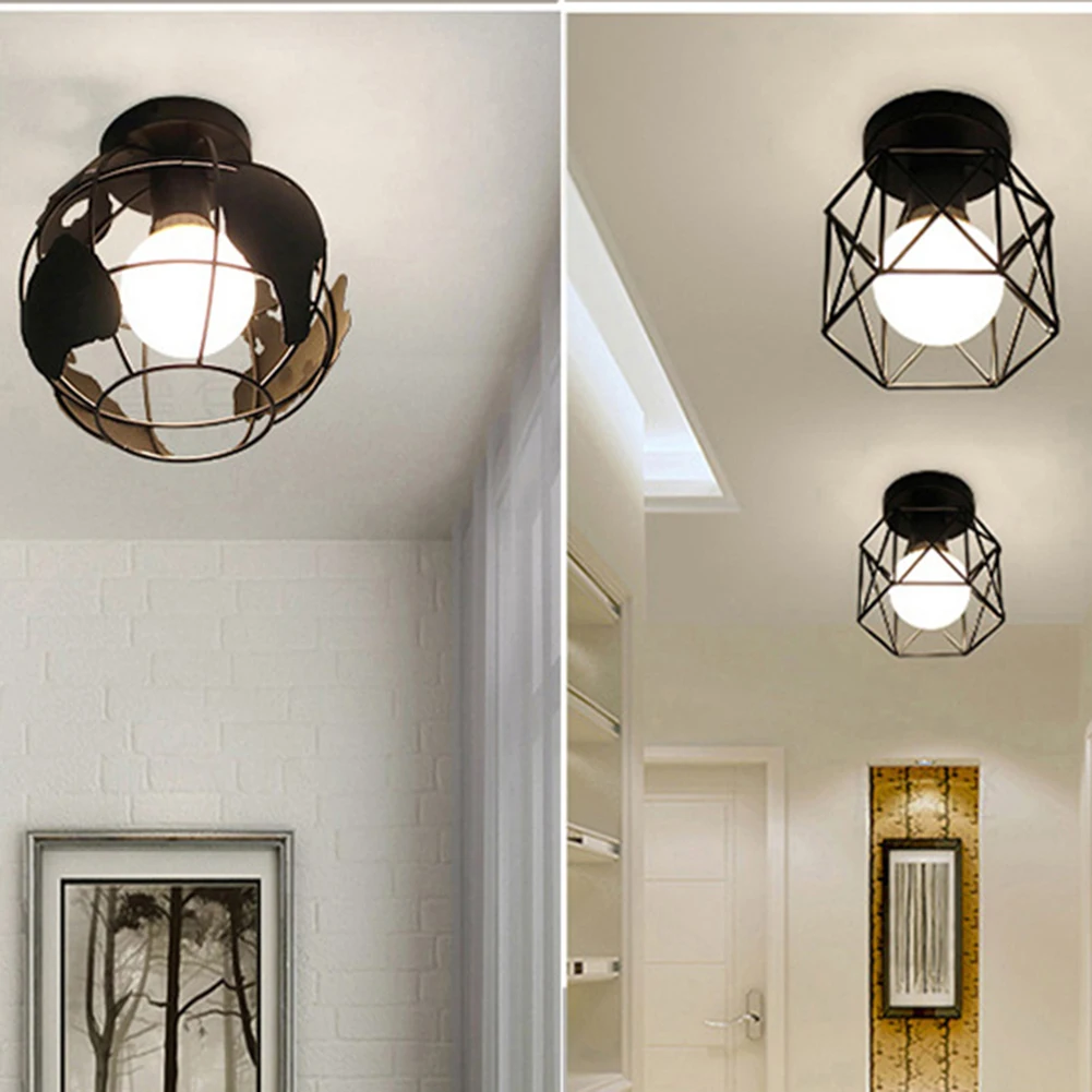 Новый 1 шт. геометрический потолочный светильник простой железный подвесной для