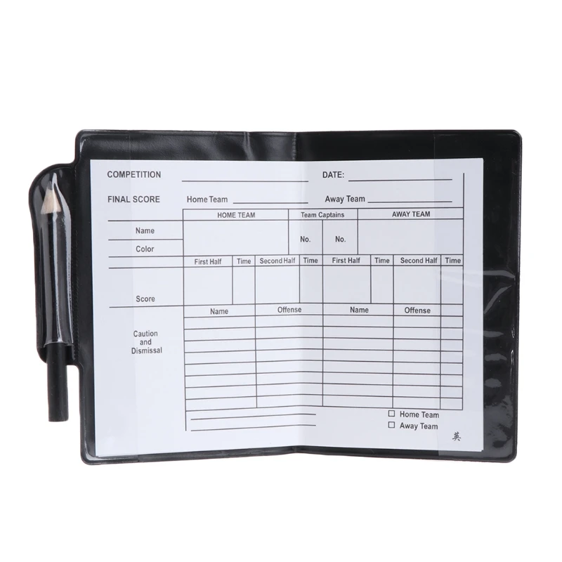 Новый спортивный футбольный рефери-кошелек блокнот с красной картой и желтой |