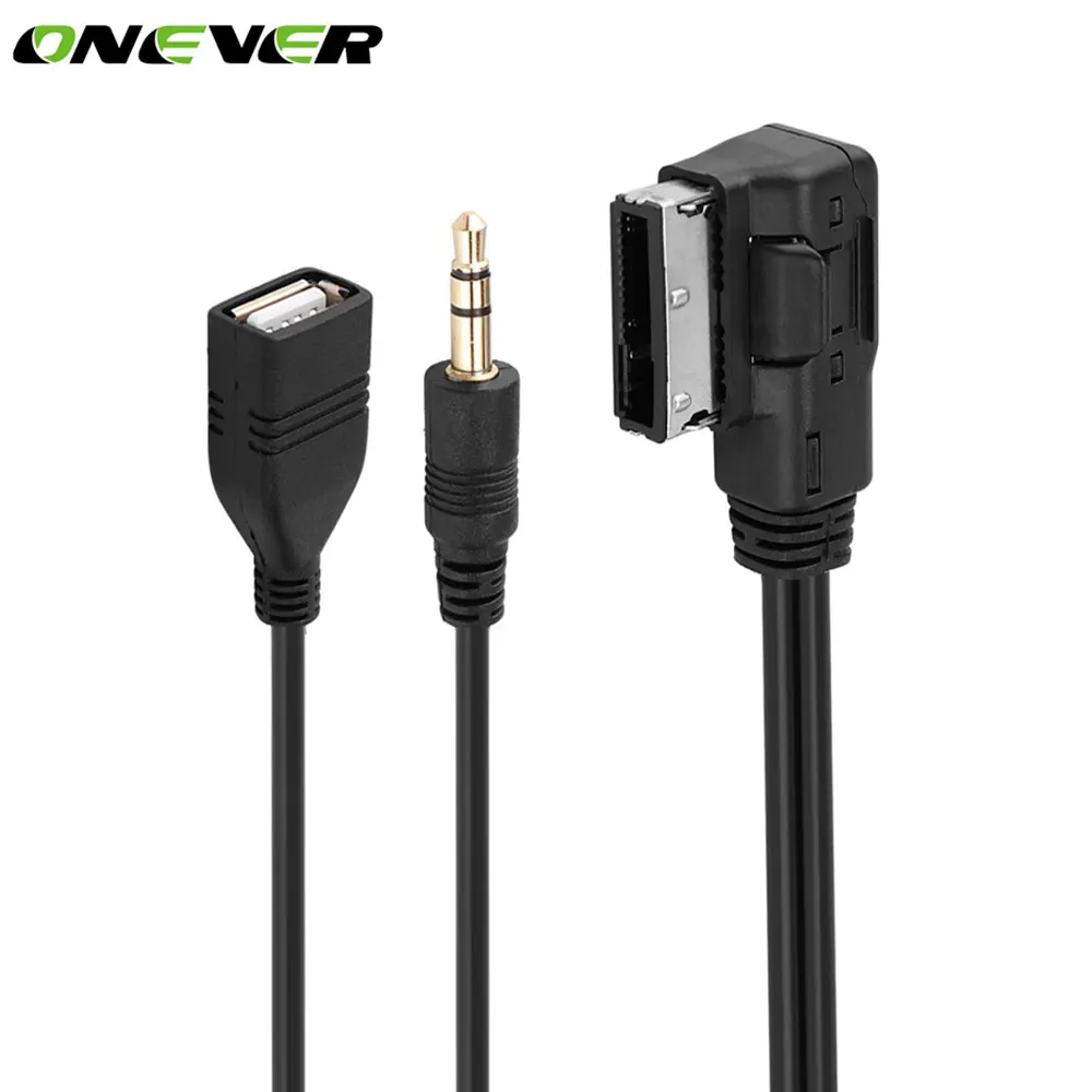 Onever многофункциональный автомобильный аудиокабель AMI MMI интерфейс USB 3 5 мм штекер