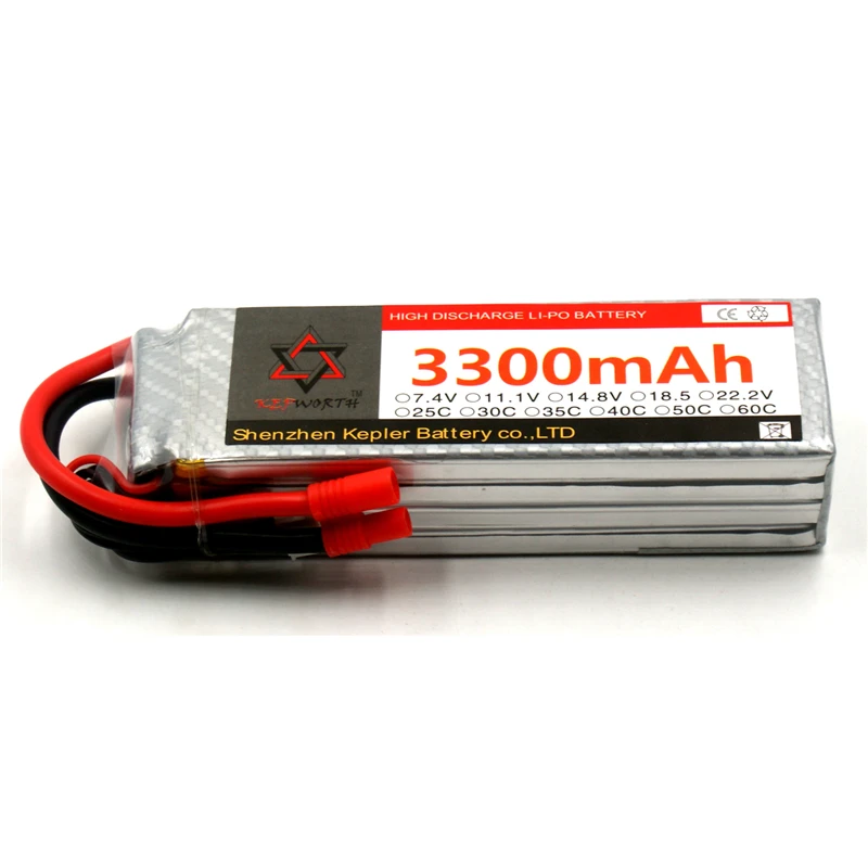 

RC Lipo Battery 4s 14.8v 3300mAh Car Plane Boat Lithium Ion Polymer Battery For Truck Tank Drone Helicopter