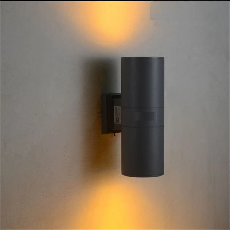 Двухсторонняя цветная наружная настенная Светодиодная лампа для fascade виллы