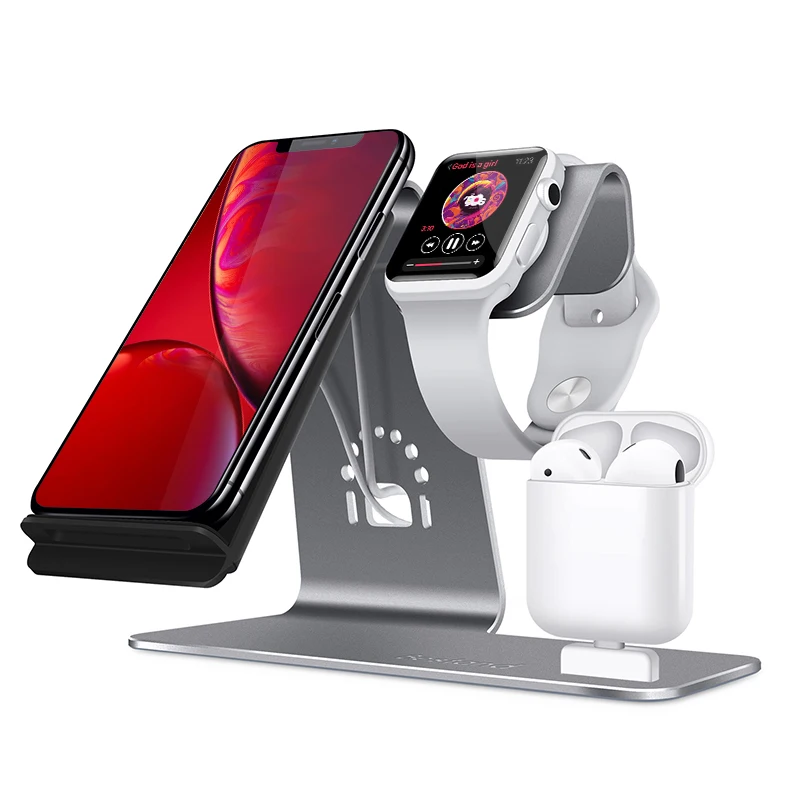 Беспроводное зарядное устройство VVKing 3 в 1 для iPhone X XS Max XR 8 Plus Samsung S9 S8 Note 9 Apple watch Qi