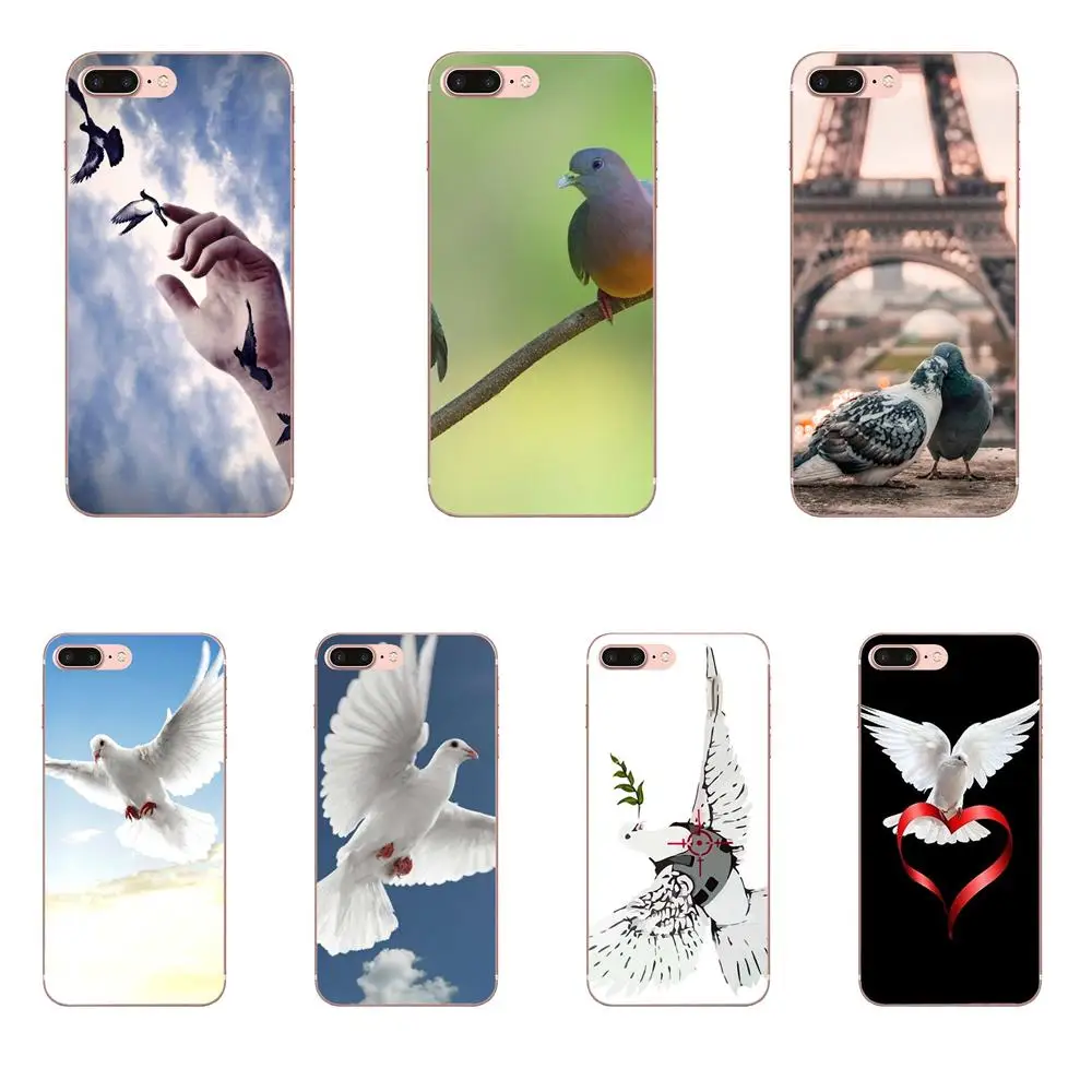ТПУ дизайн телефона для Huawei P8 P9 P10 P20 P30 Mate 7 8 9 10 20 Lite Plus Pro 2017 Peace Dove