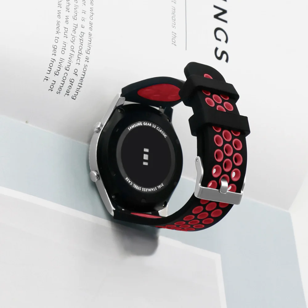 Спортивный ремешок для samsung gear s3 Frontier/Классические Смарт часы силиконовый