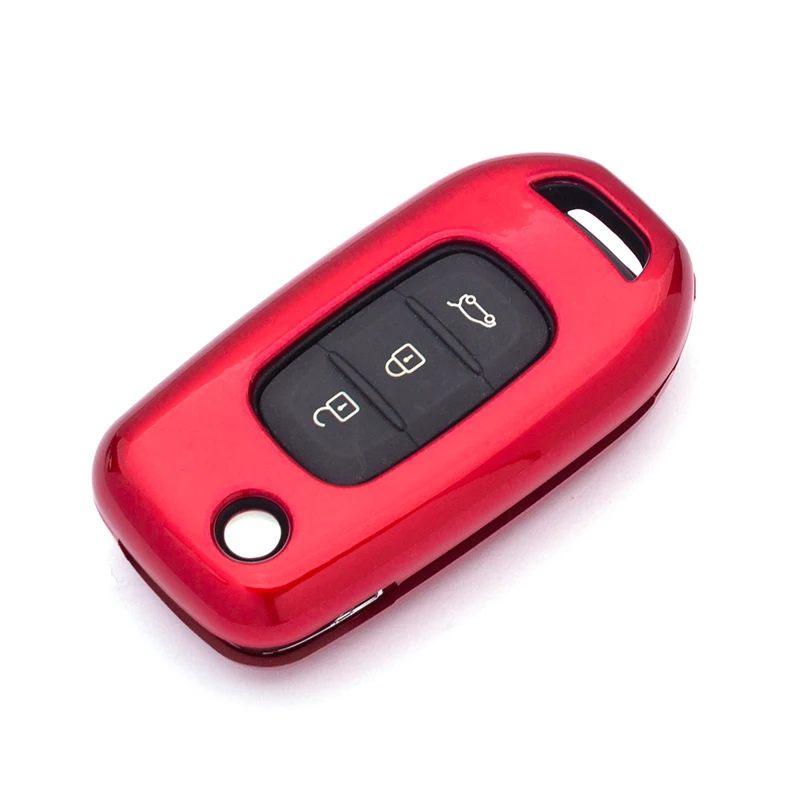 Автомобильный Стайлинг ABS чехол держатель для ключа Shell Renault Koleos 2017 Kadjar складной