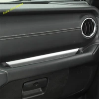 accessories interior refit copilot glove handle strip cover trim fit for jeep wrangler jl 2018 2022 red matte carbon fiber