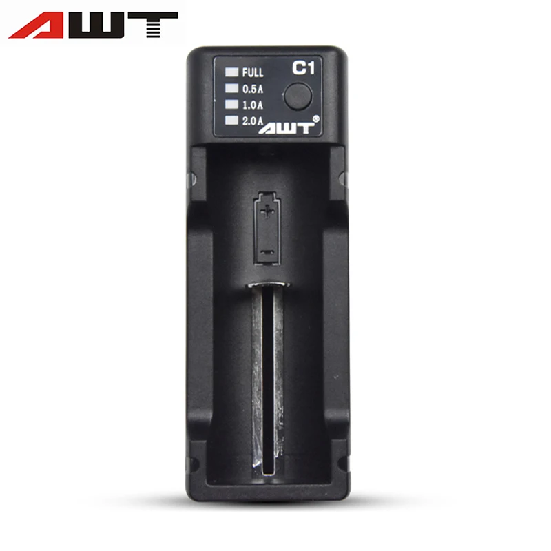 VAPE AWT C1 зарядное устройство 2A умное электронное сигаретная батарея для 18650 26650 18350