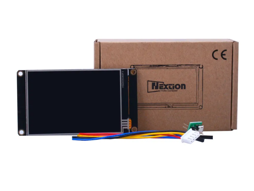 Nextion Enhanced NX4832K035-Универсальный 3,5 ''480*320 встроенный RTC/Большая емкость вспышки/более быстрые часы с микроконтроллером HMI сенсорный дисплей