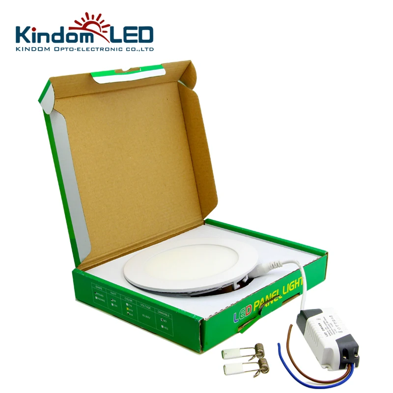 KINDOMLED Round LED Panel Light AC85-265V IP44 2835SMD 3/6/9/12/15/18/20W ceiling Ultra lamp downlight indoor lighting | Лампы и