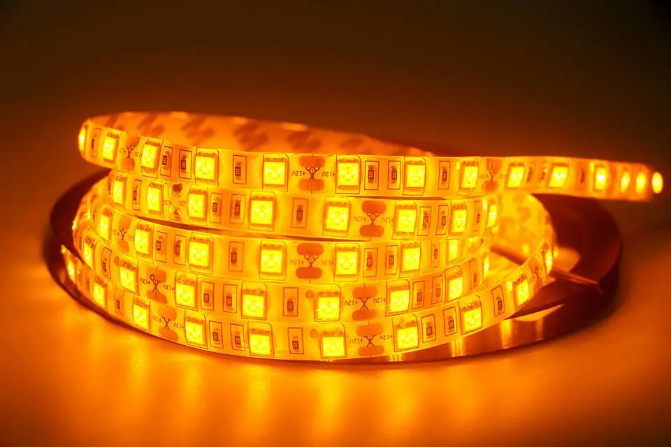 Yellow 50 см 1 м 2 м 3 м SMD 5050 PC компьютер DIY декоративный светильник ing чехол водонепроницаемый гибкий ленточный светильник самоклеящийся DC12V 60led/m - Испускаемый цвет: Yellow