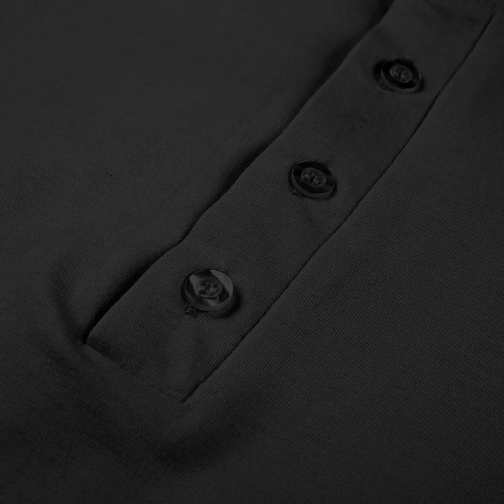 Повседневная летняя футболка Мужская Однотонная рубашка с короткими рукавами и