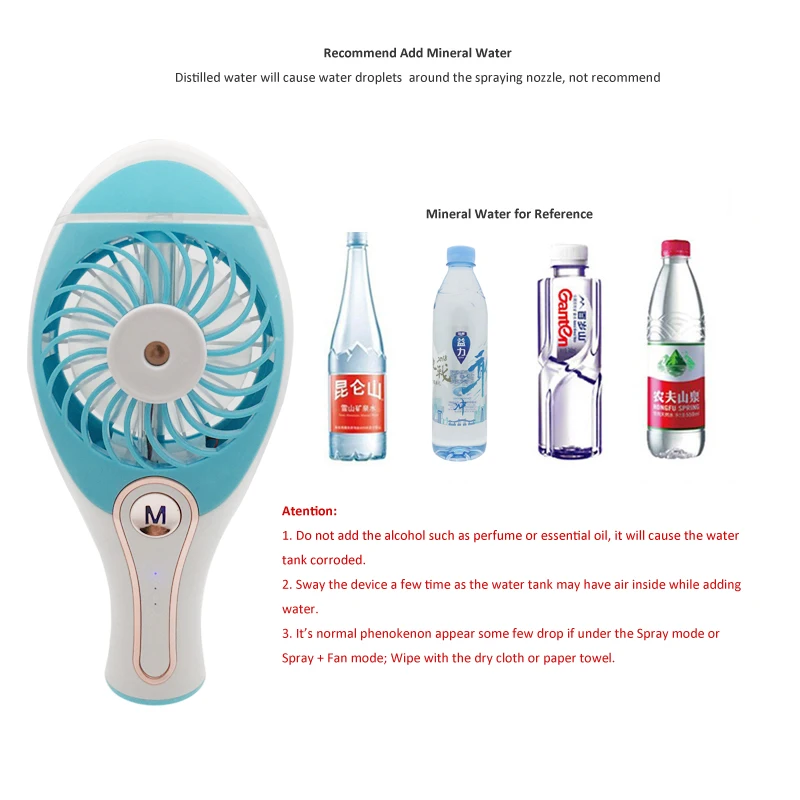 Mini Handy Mister Nano распылитель влаги для кожи лица и тела портативный Электрический