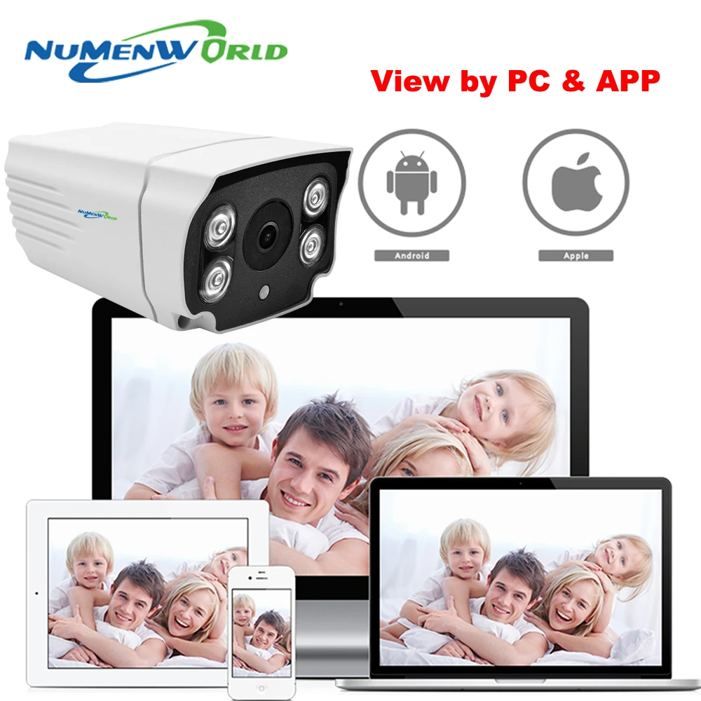 Умная инфракрасная камера NuMenworld 1080 P с поддержкой встроенной tf карты P2P ONVIF h.264 +|p2p